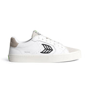 Cariuma Salvas Premium Leather White Black