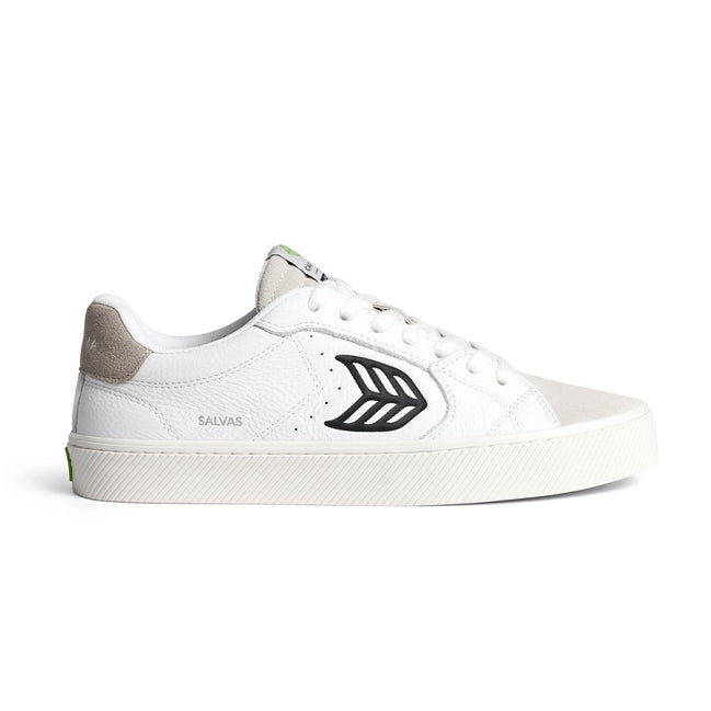 Cariuma Salvas Premium Leather White Black