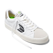 Cariuma Salvas Premium Leather White Black
