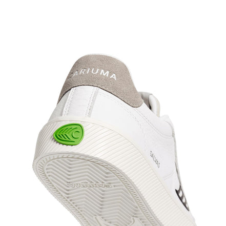 Cariuma Salvas Premium Leather White Black