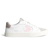 Cariuma Salvas Premium Leather White Rose