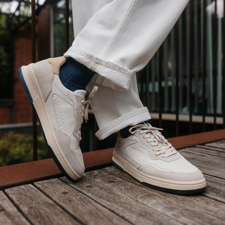 Clae "Haywood" Off-white pebble blue