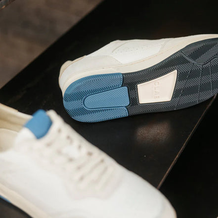 Clae "Haywood" Off-white pebble blue