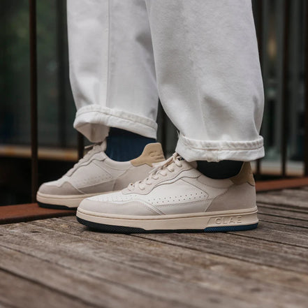 Clae "Haywood" Off-white pebble blue