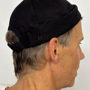Classic dockercap black cotton Eisdieler