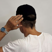 Classic dockercap black cotton Eisdieler