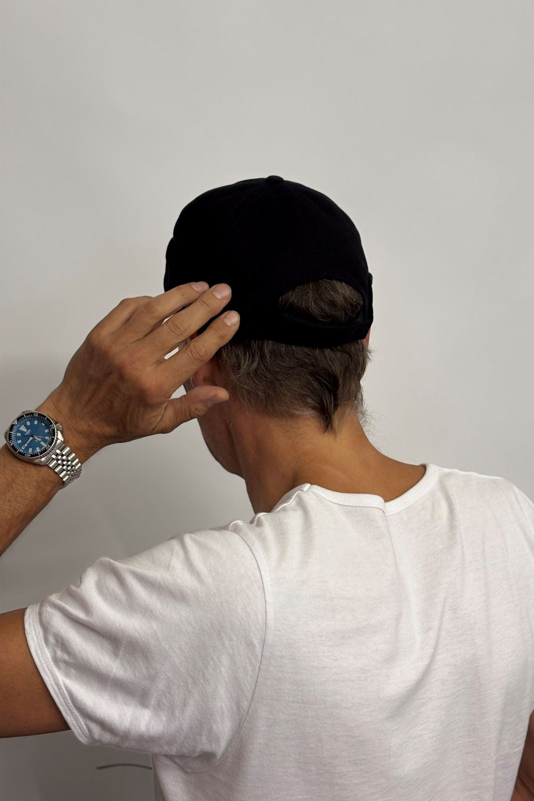 Classic dockercap black cotton Eisdieler