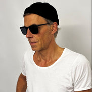 Classic dockercap black cotton Eisdieler
