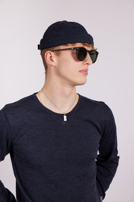 Classic dockercap navy cotton Eisdieler