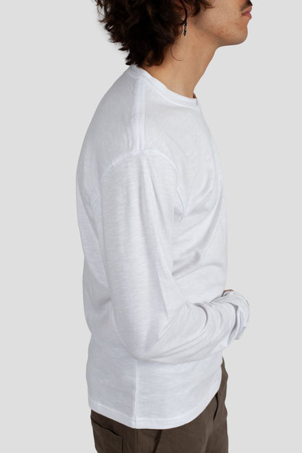 Eisdieler Longsleeve Weiß (flap over neck trial)