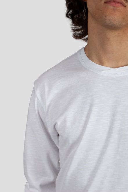 Eisdieler Longsleeve Weiß (flap over neck trial)