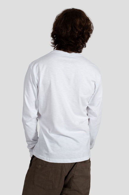 Eisdieler Longsleeve Weiß (flap over neck trial)