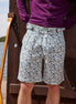 LA CONCH "Grand Bahama" Gurkha Leinenshorts Allover-Print