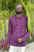 LA CONCH "Harbour Island" Hemd purple