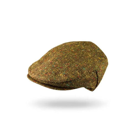 Hanly "Tweed Schiebermütze" Grün Braun Donegal