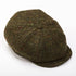 Hanly "Tweed Schiebermütze" Grün Braun Donegal