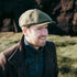 Hanly "Tweed Schiebermütze" Moss-Grün Fischgrat