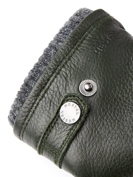 Hestra "Utsjö" Elchleder Handschuh Dark Forest