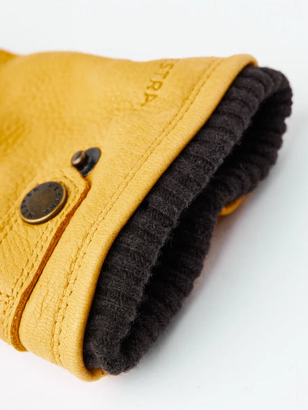 Hestra "Utsjö" Elchleder Handschuh Natural Yellow
