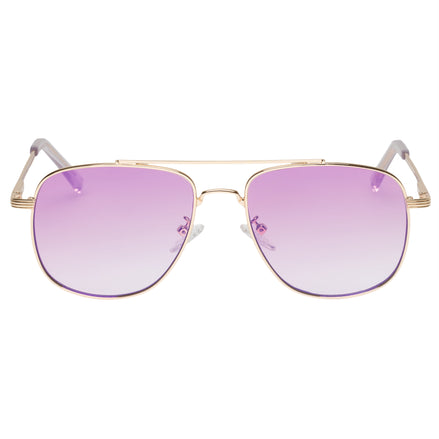 Le Specs The Charmer | Bright Gold Pink Grad