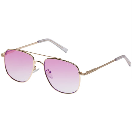 Le Specs The Charmer | Bright Gold Pink Grad