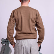 Director´s Cut Merinowolle Pullover tabakmeliert