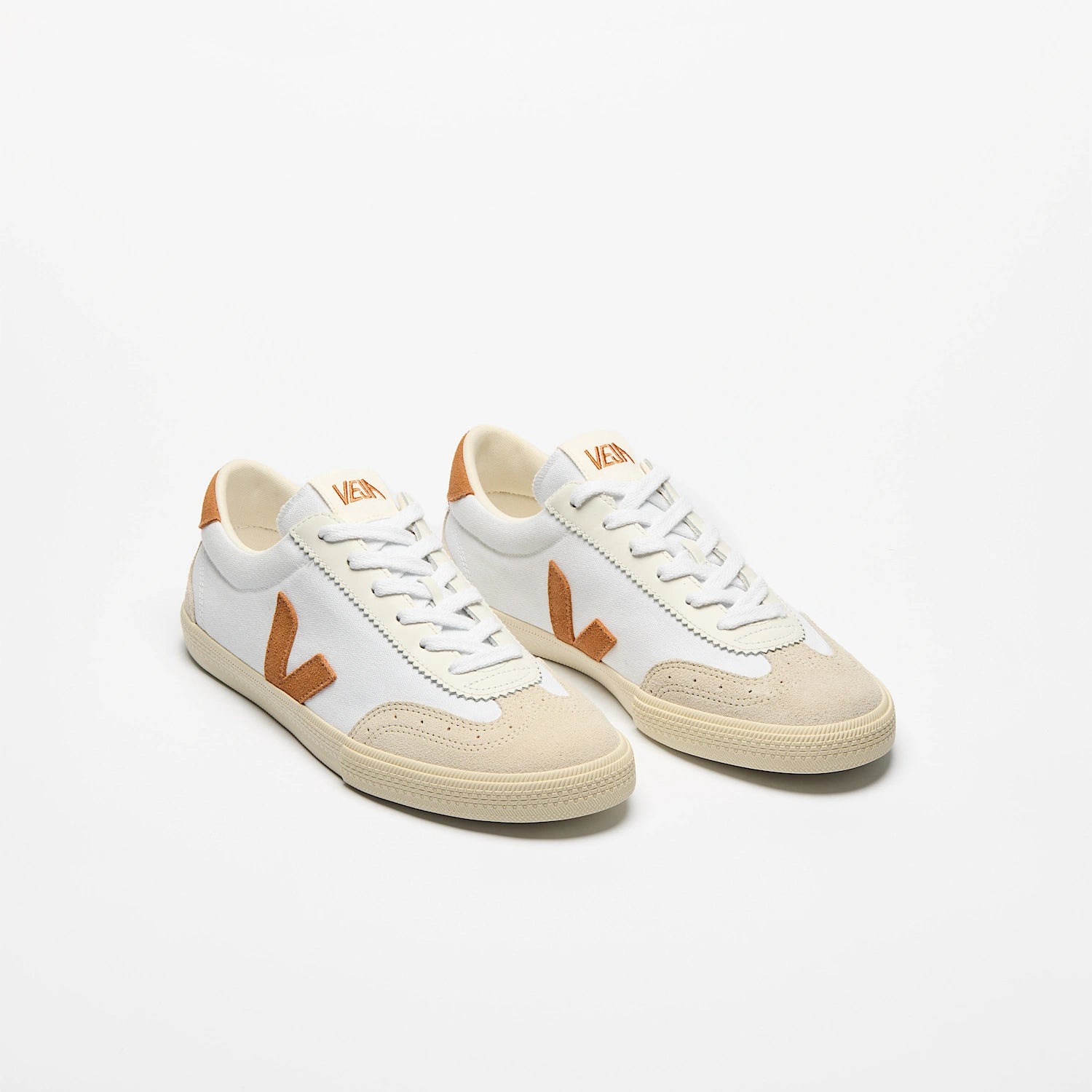 Veja Volley Canvas White Umber