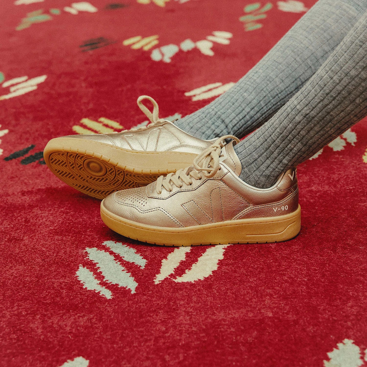 Veja V-90 Leather Full Bronze Natural