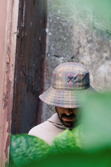 Béton Ciré Bucket Hat Check Pattern Waterproof