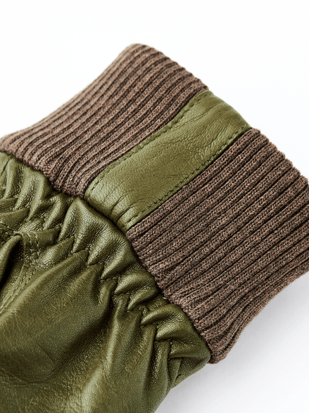 Hestra "Fredrik" Lederhandschuh mit Touchfunktion Loden