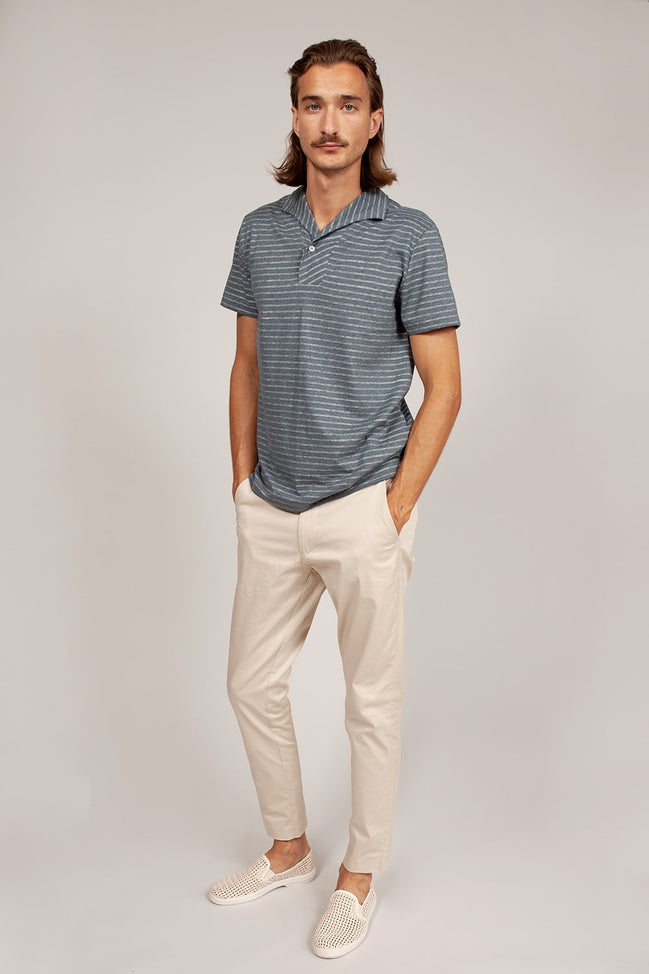 Bowler Berlin Playshirt Bretoniere Navy Sand