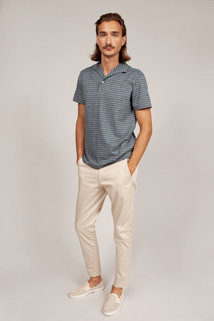 Bowler Berlin Playshirt Bretoniere Navy Sand