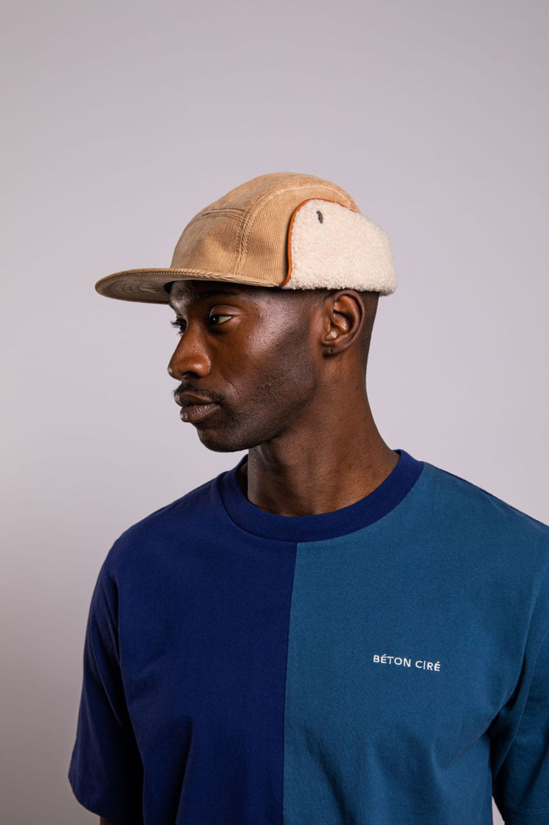 Béton Ciré Snapback Cap Sand Velvet & Fleece
