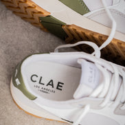 Clae Joshua Microchip White Olive - Vegan