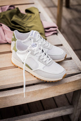 Clae Joshua Microchip White Olive - Vegan