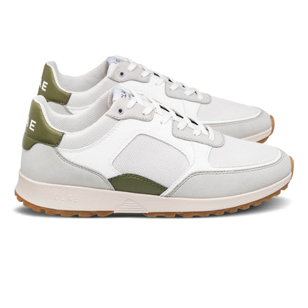 Clae Joshua Microchip White Olive - Vegan