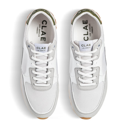 Clae Joshua Microchip White Olive - Vegan