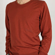 Director´s Cut Merinowolle Pullover Korallenrot