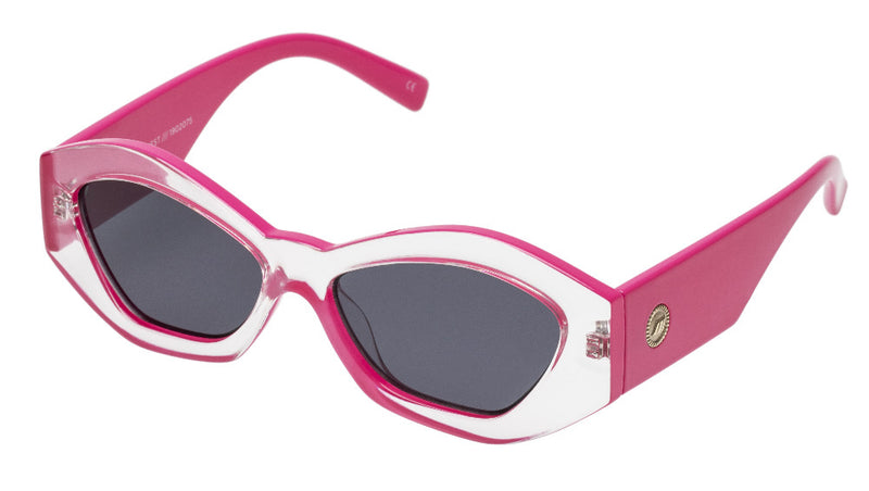 Le Specs The Ginchiest Clear Hot Pink