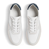 Clae Malone White Leather Navy