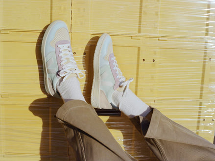 Veja V-10 Suede Jade White Multico