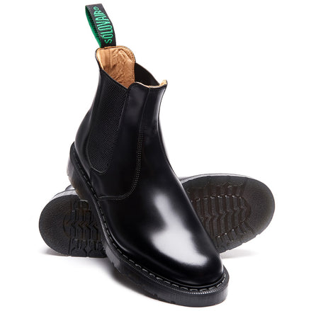Solovair Dealer Boot Black Hi-Shine