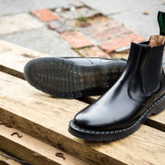 Solovair Dealer Boot Black Hi-Shine