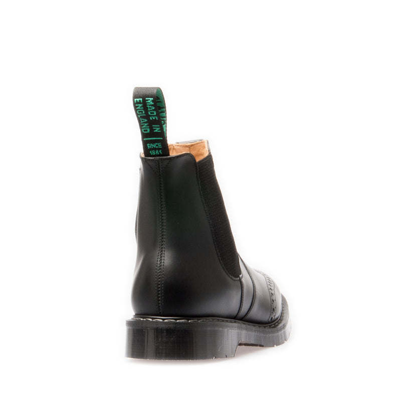 Solovair Black Punched Dealer Boot