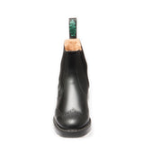 Solovair Black Punched Dealer Boot