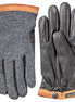 Hestra Deerskin Wool Tricot Charcoal-Black
