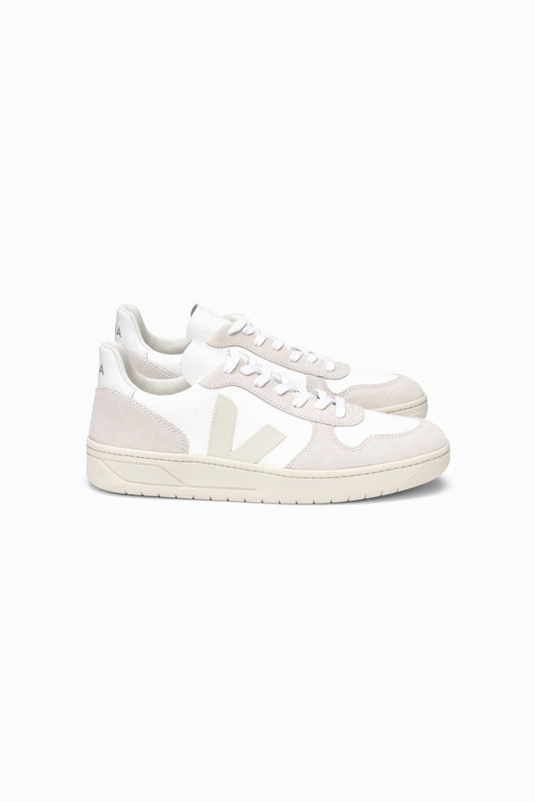 Veja V-10 B-Mesh White Natural Pierre