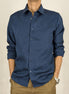 Director´s Cut Hemd "Wilson" Leinen Navy