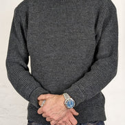 Director´s Cut Rundhals Woll-Pullover Anthrazit