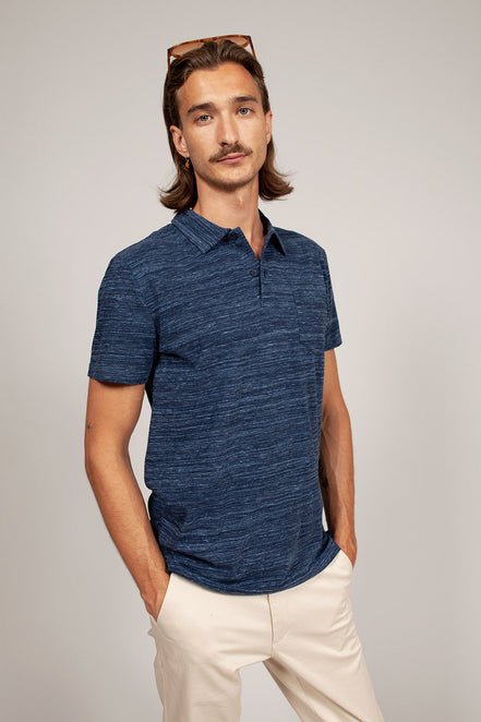 Bowler Berlin Poloshirt "Riviera" Storm Blue